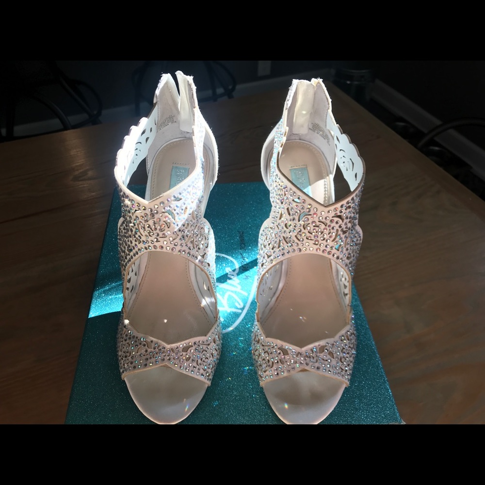 Betsey Johnson Blue Livie Wedding Sandals